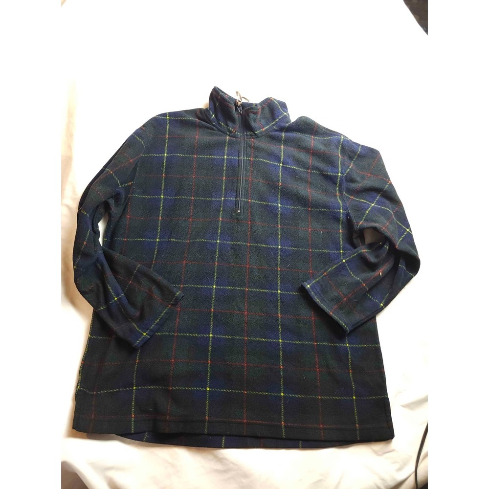 Active Studio Sweatshirt L Tartan Plaid Preppy Athleisure Wintercore Layering